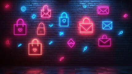 background with glowing lights