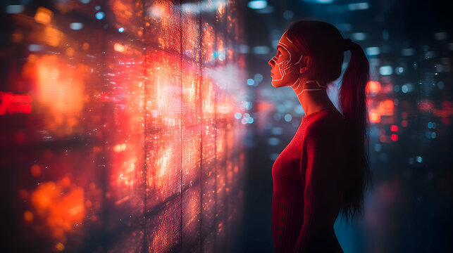 A future where AI-driven psycho-therapy is conducted through immersive holographic environments, with AI avatars guiding patients through therapeutic exercises