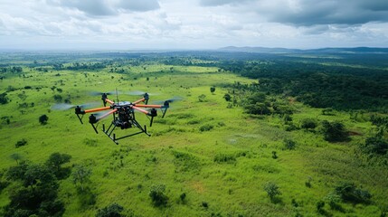 Drone technology is revolutionizing conservation practices by offering real-time monitoring of endangered species and ecosystems.