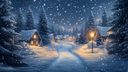 christmas tree in the night