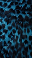 Obraz premium Panther fur blue backgrounds monochrome.