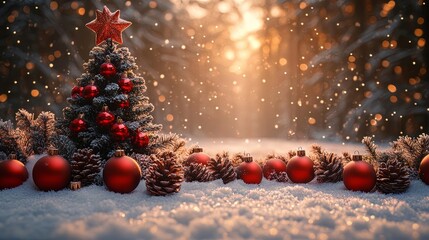christmas tree with decorations