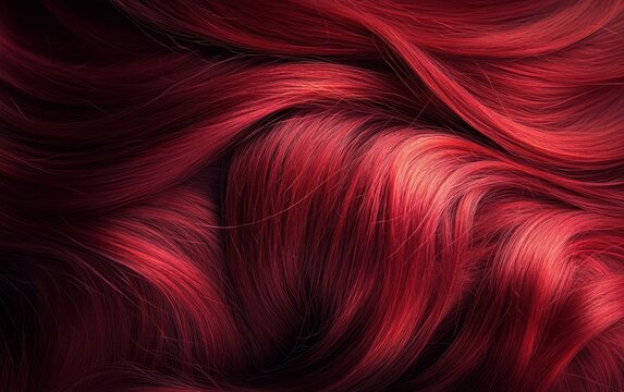 Red Hair Texture Abstract