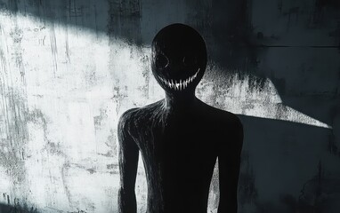 Dark Figure with a Sinister Smile