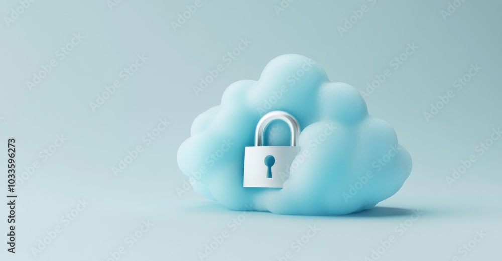 Poster an unlocked 3d icon isolated on white background has a blue secure safety lock password bubble messa