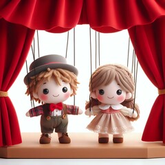 Puppet show on stage