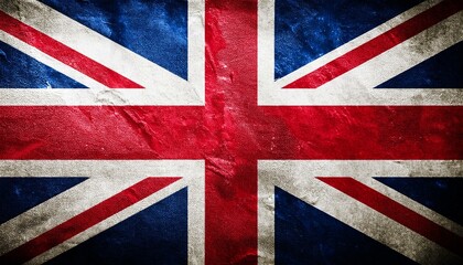 古いビンテージのイギリスの国旗(Old grunge vintage United Kingdom flag.)

