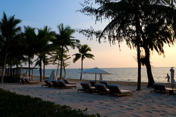 Beautiful natural scenery of fish farm. Tourist attractions . Fish farm wooden bridge ocean sea vietnam house on the water