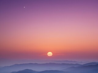 Fototapeta premium A sky blue to lavender gradient, reminiscent of a serene dawn sky, adding a soothing visual element 