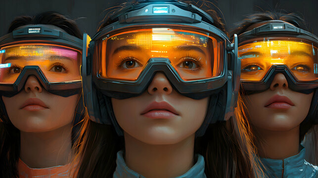 A vision of the future where AI-driven mental health programs create virtual support groups that evolve based on participants' psychological profiles and progress