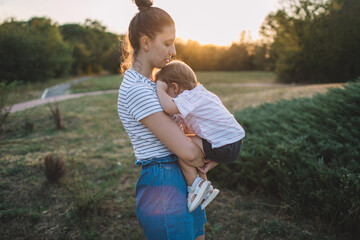 Feeling safe in the mother arms