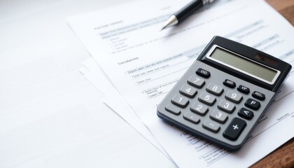 Calculator on Documents for Financial Calculations