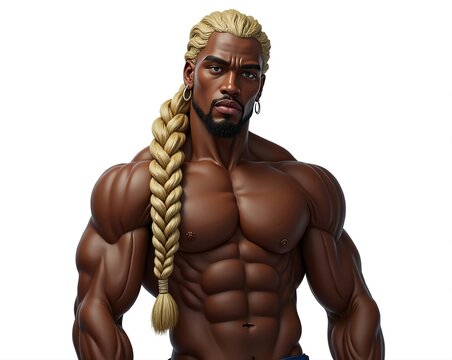 Man bodybuilder