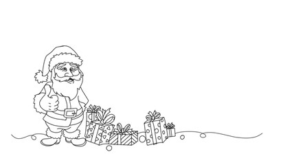 Christmas deer & Santa Claus, Sreindeer, animal, cartoon, illustration, winter, santa, holiday, sil, rudolph, antler, cute, xmas, mammal, nature, wild, card, design, elk, brown, funny, celebration,