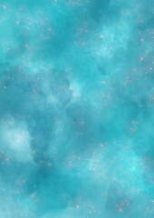 水色のぼかしたキラキラ背景