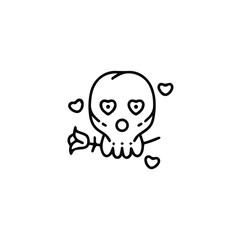 Skull icon symbol vector image illustration
