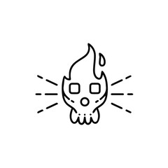 Skull icon symbol vector image illustration
