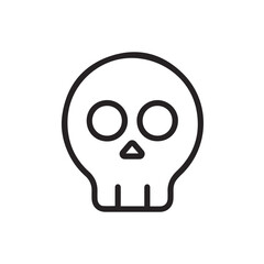 Skull icon symbol vector image illustration
