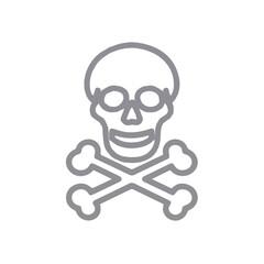 Skull icon symbol vector image illustration
