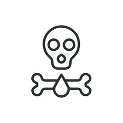 Skull icon symbol vector image illustration
