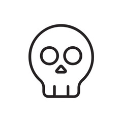 Skull icon symbol vector image illustration
