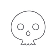 Skull icon symbol vector image illustration
