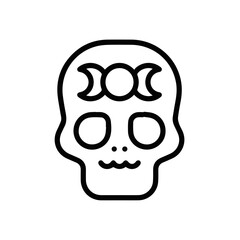 Skull icon symbol vector image illustration
