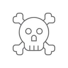 Skull icon symbol vector image illustration
