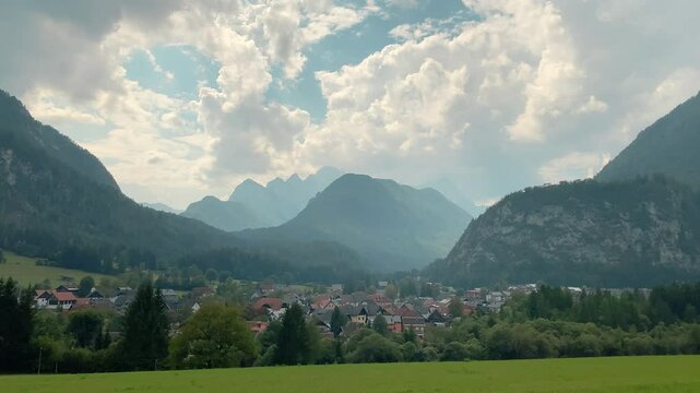 Triglav national park mountain view