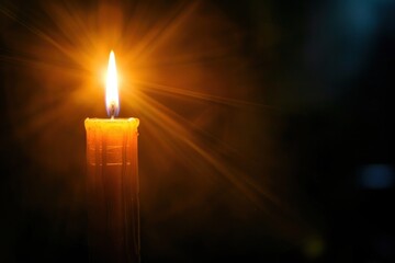 Holy light candle fire.