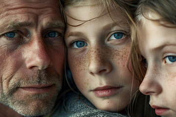 AI generated picture of happy holiday father day