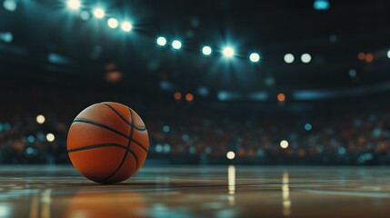 Obraz premium Basketball on the Court