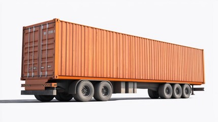 Orange Cargo Trailer