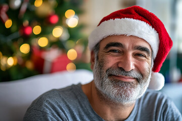 Christmas and new year festive celebration in hospital image made with generative AI