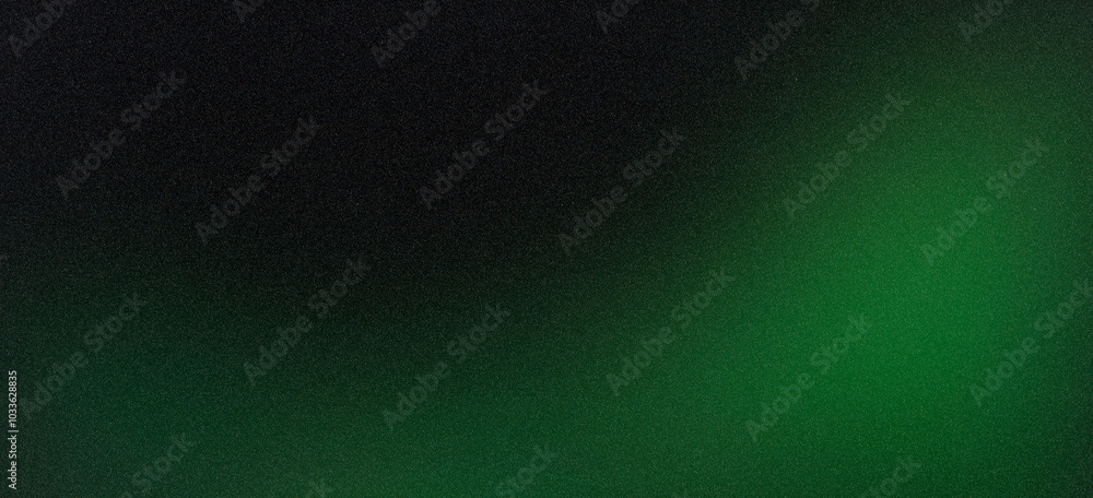 Aufkleber dark green gradient with noise effect, soft glow and smooth transitions, abstract background for ban