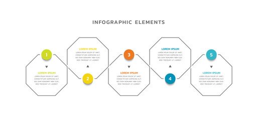Modern infographics business template design