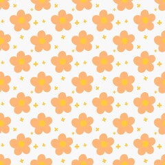 Fototapeta premium Adorable Daisy Flower Background - Cute and Playful Design for Creative Projects