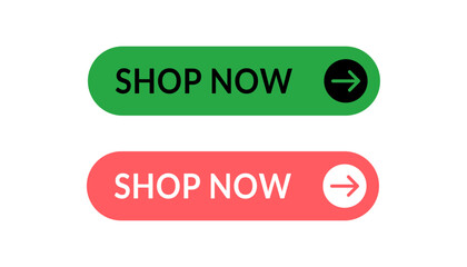 Shop Now button set with green and red variants