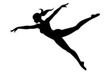 Gymnast Silhouette vector illustration