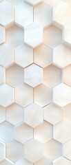 A white wall with a pattern of hexagons