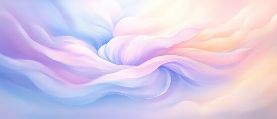 Fototapeta premium A painting of a cloud with a flower in the middle