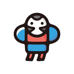 Japanese kite outline icon for graphic design, apps and websites