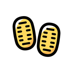 Koban Japanese gold outline icon for graphic design, apps and websites