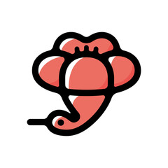 Plum and Crane outline icon for graphic design, apps and websites