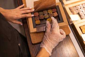 Handpicking artisan chocolates