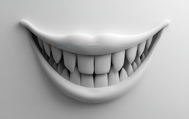 Creepy Cartoon Smile