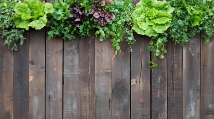 Purple and green letters on a wooden fence, colorful artistic display vibrant