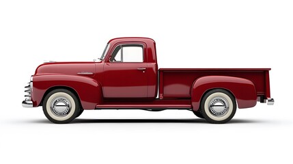 pickup truck car isolated on white. 