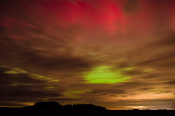 Aurora borealis - Northern lights (10.10.2024) View from Lower Silesia, Poland