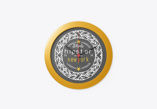 Wall Clock Mockup